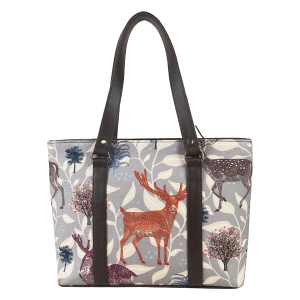 Deer Print Office Tote Bag