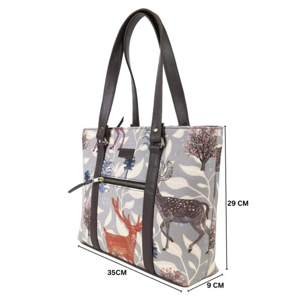 Deer Print Office Tote Bag