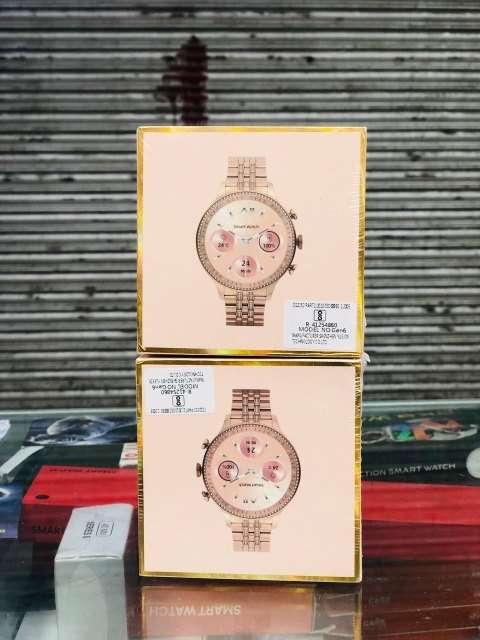 Round Rose Gold Fossil Gen 9 Diamond Edition Smartwatch