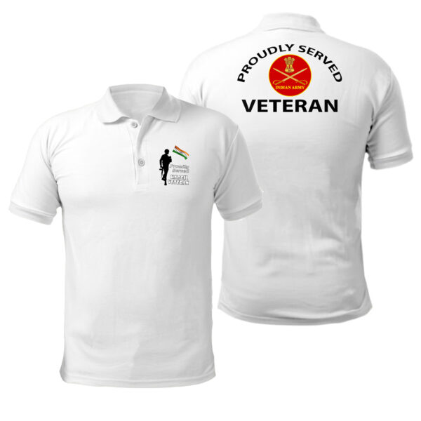 T-Shirts for Kargil Veterans of Indian Army (White)