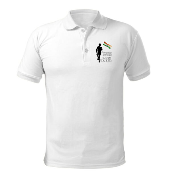 T-Shirts for Kargil Veterans of Indian Army (White)