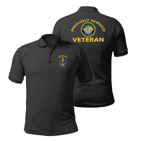 T-Shirts for Veterans of Indian Navy Aviation (Black)