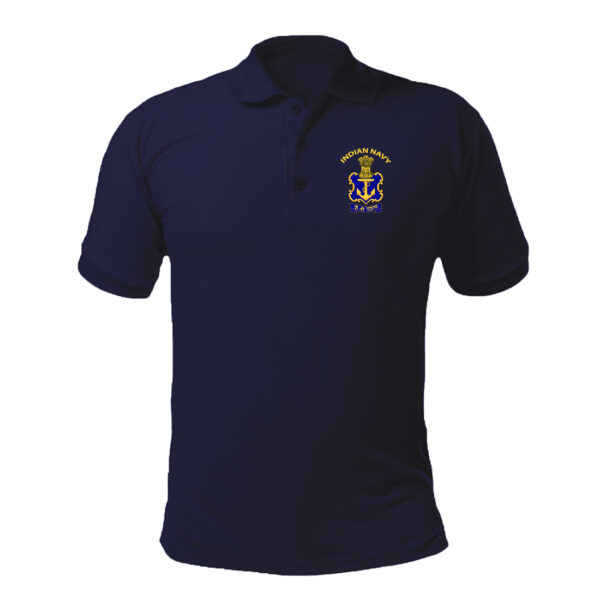 T-Shirts for Veterans of Indian Navy (Dark Blue)