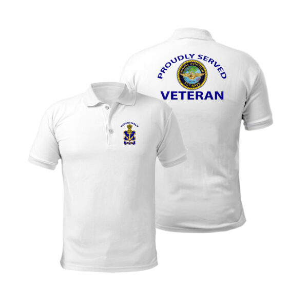 T-Shirts for Veterans of Indian Navy (White)