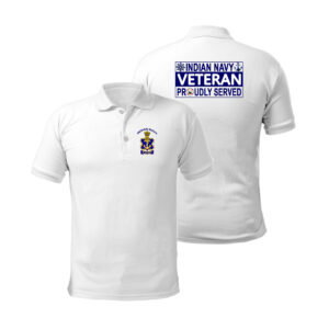 T-Shirts for Veterans of Indian Navy (White )