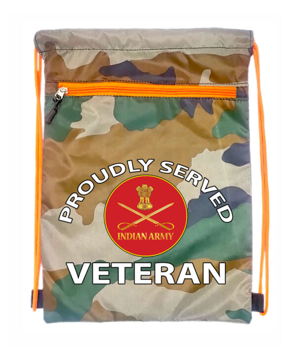 Trending Drawstring Bag for Indian Army Veterans (for Office, Travel, Gym)