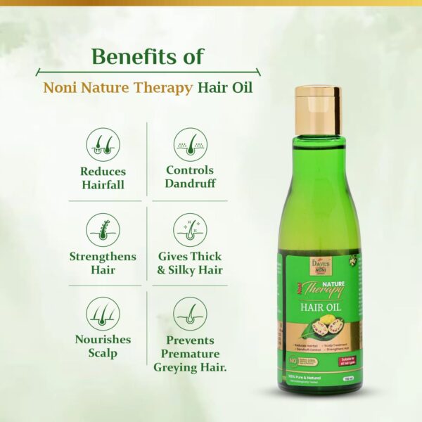 The Dave's Noni Pure & Natural Nature Therapy Hair Oil (220ML(Pack of 2)