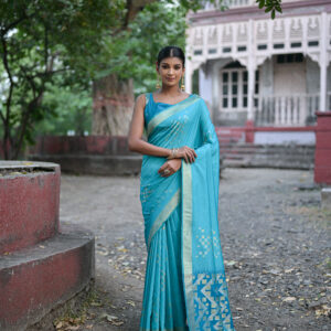 SOFT_SILK-201_FIROZI saree