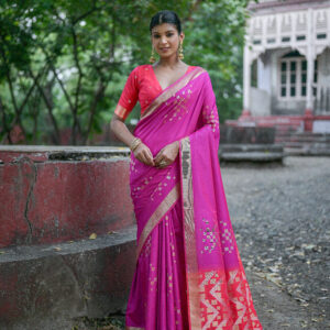 SOFT_SILK-201_WINE saree