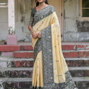 WARLI-101_BLACK saree