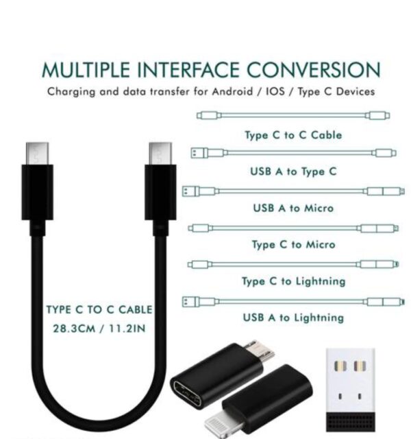 Multiple Adjustable Charging Cable Set