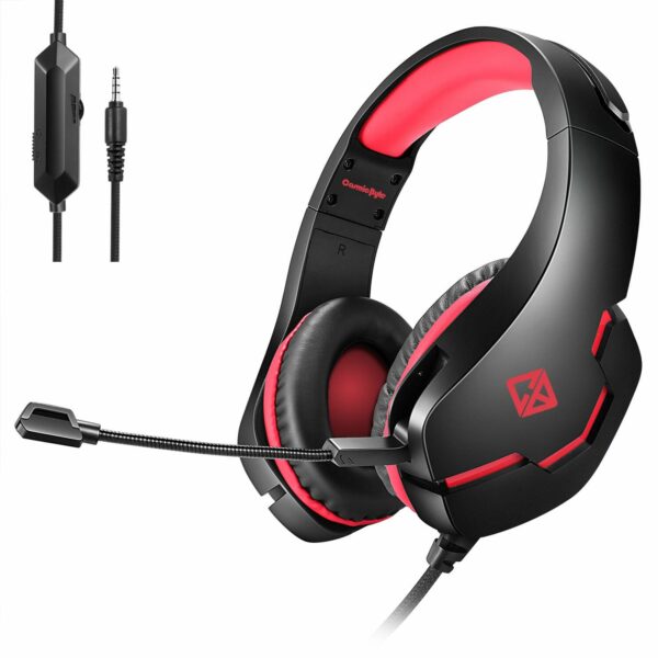 cosmic byte stardust wired gaming headset red