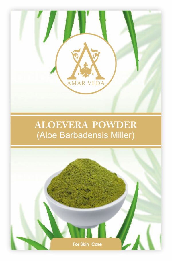 Amar Veda Aloevera Powder | Aloe Barbadensis Miller | 100% Natural | Skin Healing