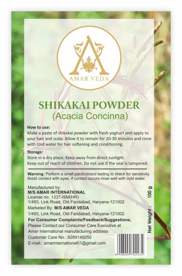 Amar Veda Natural Shikakai Powder for Hair Care