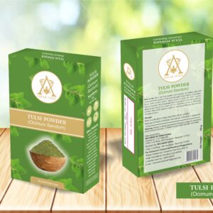 Amar Veda Tulsi Powder | Ocimum Sanctum | 100% Natural | Helps with Acne Problems | Used for Hair & Skin Care | Treats Hair Loss | Reduces Open Pores