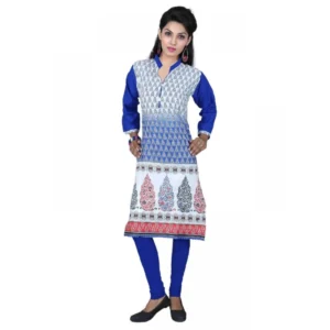 Women's Cotton Kurtis (Blue, S)