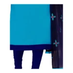 Women's Glaze Cotton Unstitched Salwar-Suit Material With Dupatta (Sky Blue, 2 Mtr)