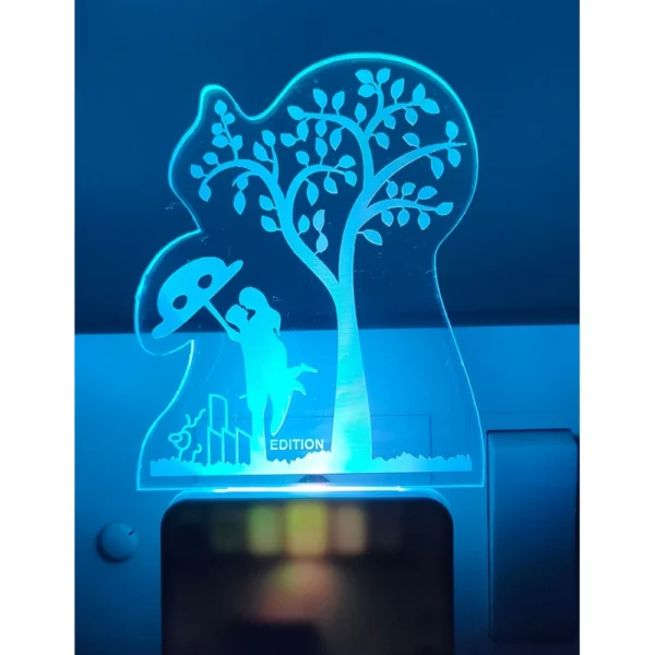 Romantic Couple Under Tree AC Adapter Night Lamp