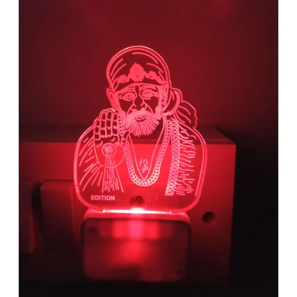 Shridi Sai Baba AC Adapter Night Lamp