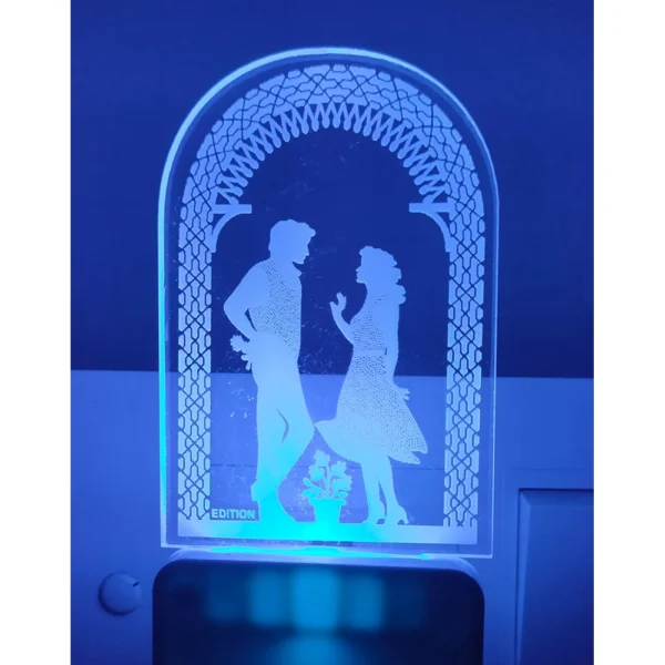 Romantic Love Couple AC Adapter Night Lamp