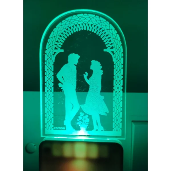 Romantic Love Couple AC Adapter Night Lamp