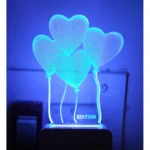 Heart Balloons AC Adapter Night Lamp