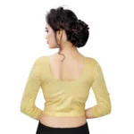 Women's Stretchable Readymade Blouse Cotton Lycra (Size-Free Size ,Neck Type-Round)