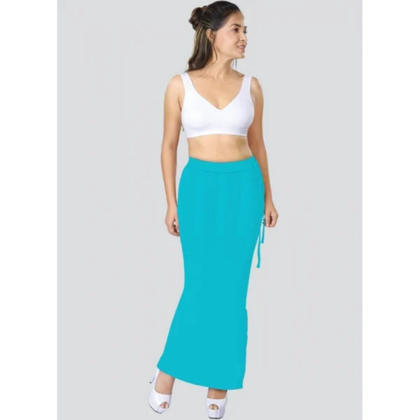 Dermawear Women's Saree Shapewear (Model: SS_406_Saree Shaper, Color:Turquoise Blue, Material: 4D Stretch)