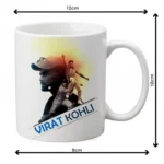 Generic Virat Kohli Printed Ceramic Coffee Mug (Color: White, Capacity: 350ml)