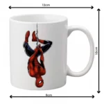 Generic Spiderman Printed Ceramic Coffee Mug (Color: White, Capacity: 350ml)