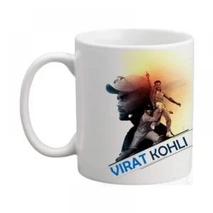 Generic Virat Kohli Printed Ceramic Coffee Mug (Color: White, Capacity: 350ml)