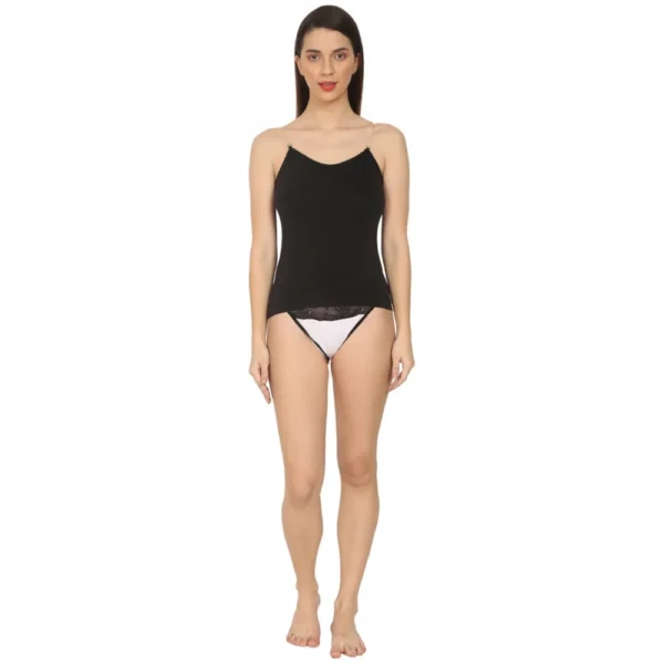 Women's Cotton SpandexCotton Camisole (Black)