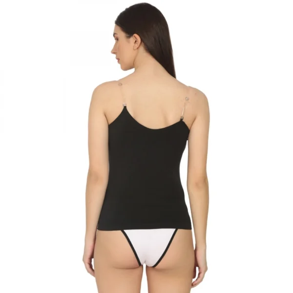 Women's Cotton SpandexCotton Camisole (Black)