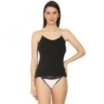 Women's Cotton SpandexCotton Camisole (Black)