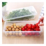 Generic Pack Of_2_Pack of 2 Food Storage Container with Removable Drain Plate and Lid 1500 ml Fridge Storage Box  (Assorted)