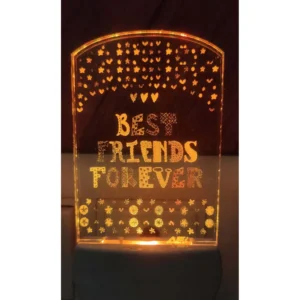 Generic Best Friends Forever Multi Color Changing AC Adapter Night Lamp