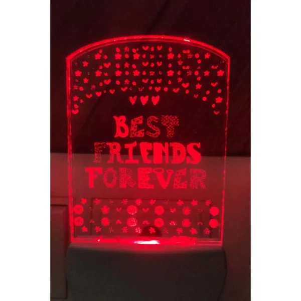 Generic Best Friends Forever Multi Color Changing AC Adapter Night Lamp