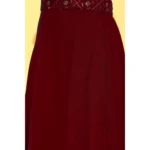 Women's Embroidery Gotapatti Work Georget Lehanga Choli (Maroon)