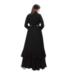 Generic Women's Embroidery Gotapatti Work Georget Long Gown (Black)