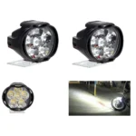 Set Of 2 Shilon 9 Led Waterproof On/Off Switch For Bikes (Black)