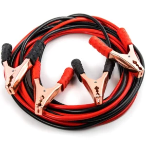 500 Amp Heavy Duty Jumper Booster Cables Anti Tangle Copper Care Universal For Car (Red)