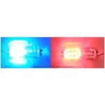 Police Strobe Light For Bike Red And Blue (Red And Blue)