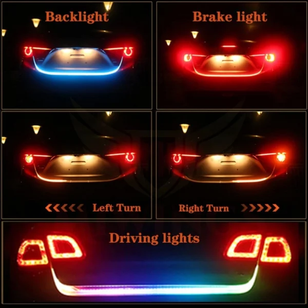 Car Dicky Light With Indicator .Brake Light Car Fancy Lights ( Multicolor)