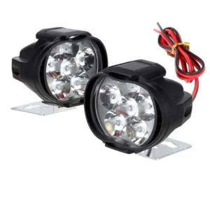 Set Of 2 Shilon 9 Led Waterproof On/Off Switch For Bikes (Black)