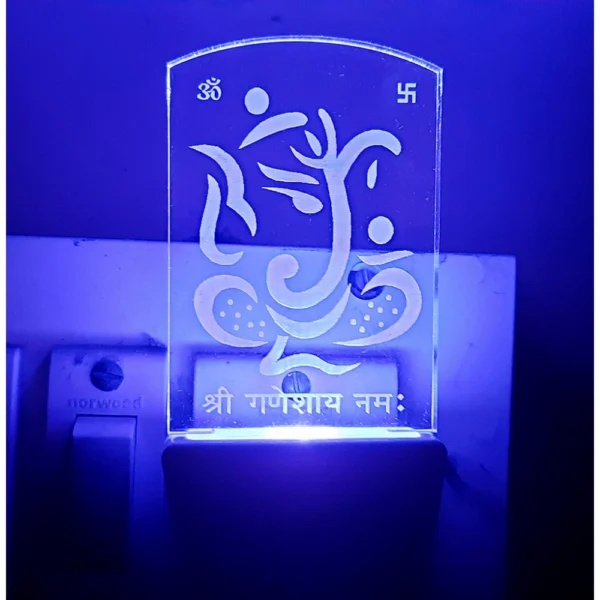 Designer Ganesha AC Adapter Night Lamp