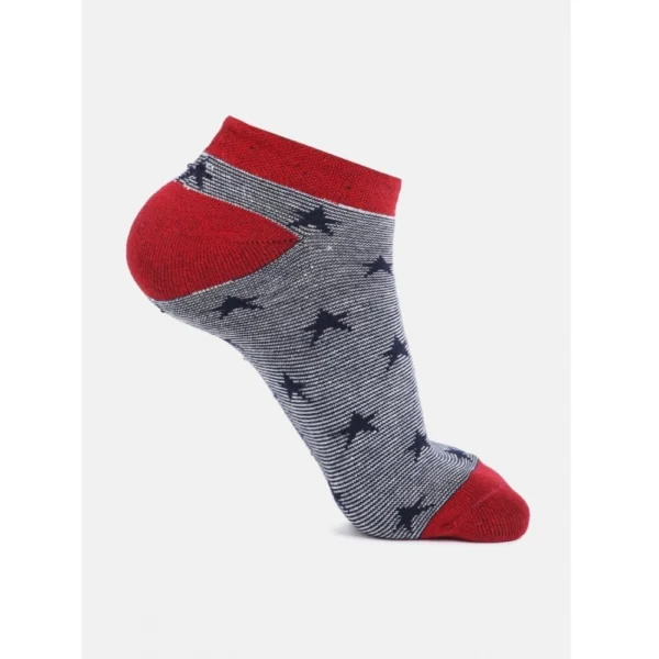 4 Pairs Unisex Casual Cotton Blended Printed Ankle length Socks (Assorted)