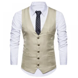 Golden Color Men's Party Wear waistcoat Ethnic Jacket