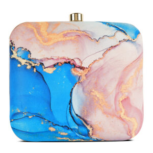 Vistu Woman Pink & Blue Clutch