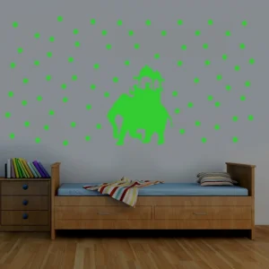 Green Kids Room Decor Radium Wall Sticker