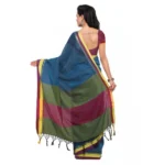 Women's Pure Linen Saree(Green,5-6 Mtrs)